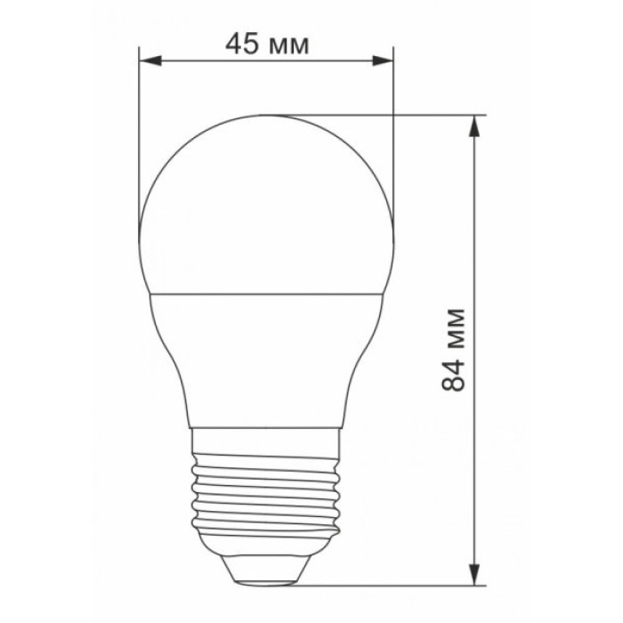 Лампочка Videx G45e 3.5W E27 4100K 220V (VL-G45e-35274)