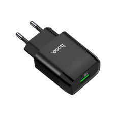 Зарядний пристрій HOCO C72Q Glorious USB QC3.0 18W Black (6931474732507)