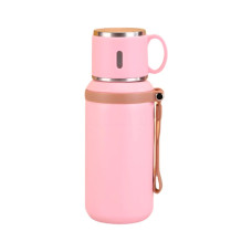 Термос Merlion з чашкою 0,6 л, рожевий (TermTea-600/Pink)