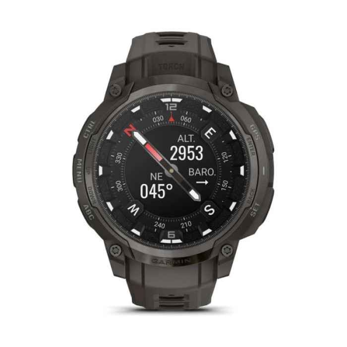 Смарт-годинник Garmin Instinct Crossover AMOLED, Charcoal Grey/Charcoal Grey, GPS смарт-годинник (010-03398-00)