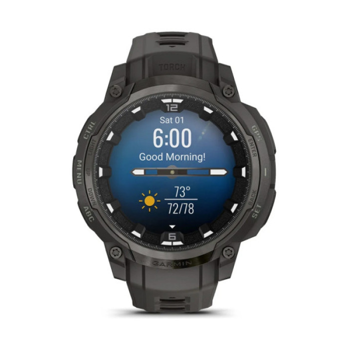 Смарт-годинник Garmin Instinct Crossover AMOLED, Charcoal Grey/Charcoal Grey, GPS смарт-годинник (010-03398-00)