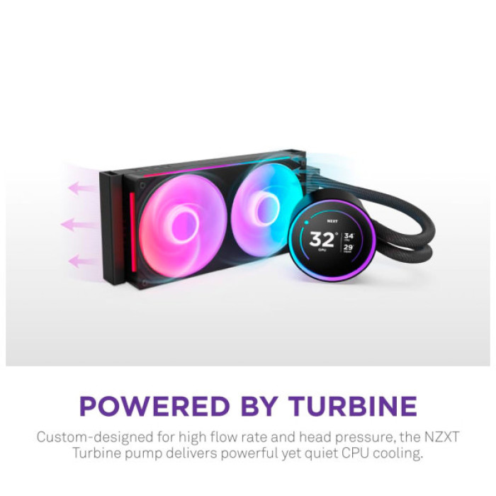 Система рідинного охолодження NZXT Kraken Elite RGB 280mm AIO (RL-KR28E-B2)