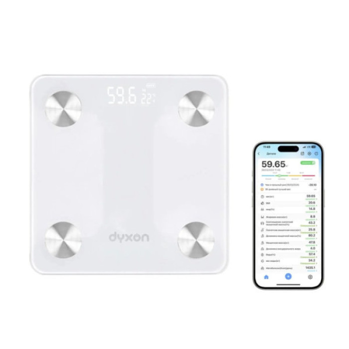 Ваги підлогові DYXON MEGASCALES 200 White (DXNVGMGSCLS200W)