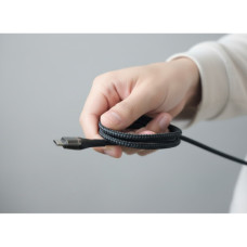 Дата кабель USB-C to USB-C 1.5m 5A 100W Quick Charge magnetic black BeCover (714555)