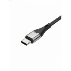 Дата кабель USB-C to USB-C 1.5m 5A 100W Quick Charge magnetic black BeCover (714555)