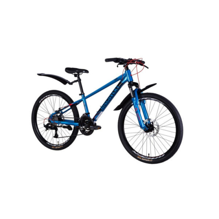 Велосипед Discovery 24" QUBE DD рама-11,5" AL 2025 синьо-чорний (OPS-DIS-24-337)