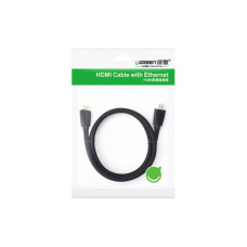Кабель мультимедійний HDMI M to HDMI M 1.0m nylon braid black Ugreen (40408)
