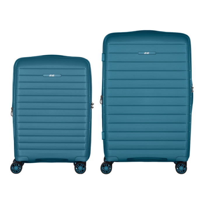 Набір валіз 2E Aero (M+S), сині (2E-SPP-AERO-SET2-TB)