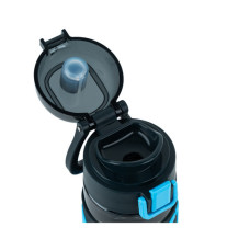 Пляшка для води Kite 680 мл чорно-блакитна (K25-1233-2)