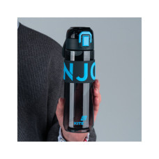 Пляшка для води Kite 680 мл чорно-блакитна (K25-1233-2)