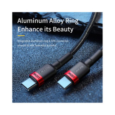 Дата кабель USB-C to USB-C 2.0m 100W 5A black-grey Baseus (CATKLF-ALG1)