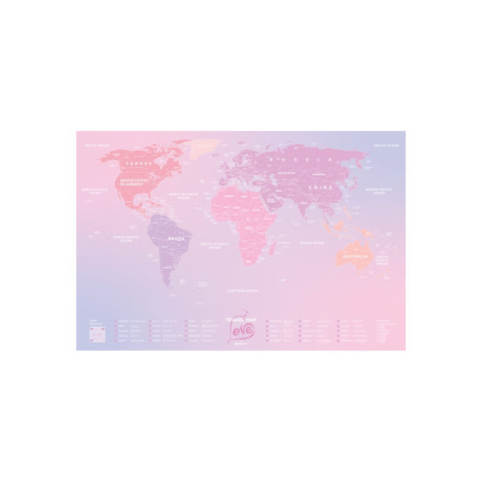 Скретч карта 1DEA.me Travel Map Love World англійська (13104)