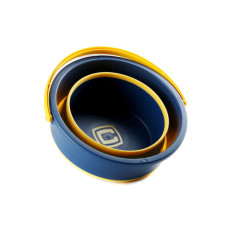 Відро складне СИЛА силіконове 4,6 л orange-black (961001)