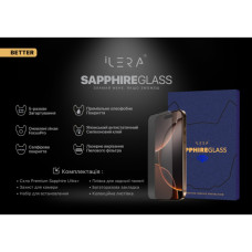 Скло захисне iLera Sapphire Ultra + Glass iPhone 16 Pro Max (ILSPDL16PRMAX)
