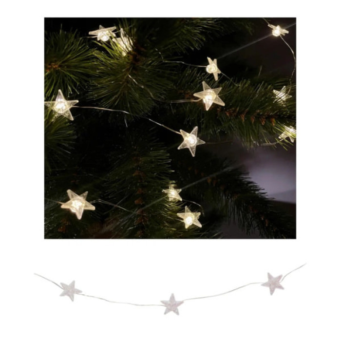 Гірлянда Chomik Зірки 2.2 м 20 LED Теплий білий (5900779854185)