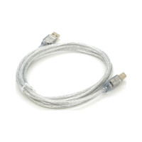Кабель для принтера USB 2.0 AM/BM 1.8m transparent Voltronic (YT-AM/BM-1.8T)