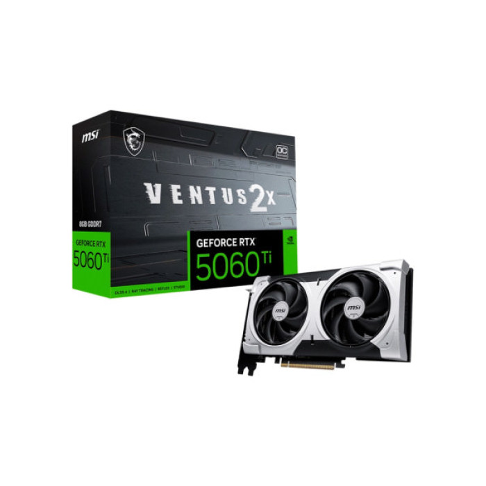 Відеокарта MSI GeForce RTX5060Ti 8Gb VENTUS 2X OC PLUS (RTX 5060 Ti 8G VENTUS 2X OC PLUS)
