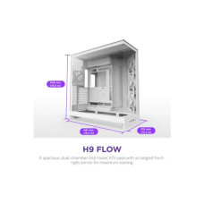 Корпус NZXT H9 Flow Dual-Chamber All White (CM-H92FW-01)