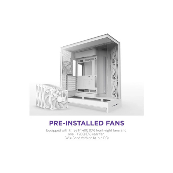 Корпус NZXT H9 Flow Dual-Chamber All White (CM-H92FW-01)