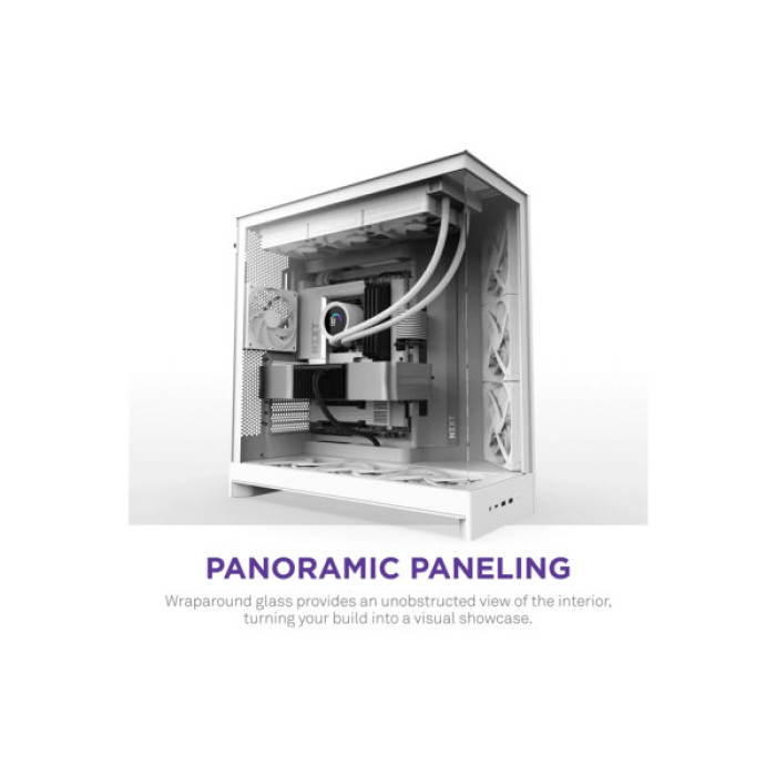 Корпус NZXT H9 Flow Dual-Chamber All White (CM-H92FW-01)