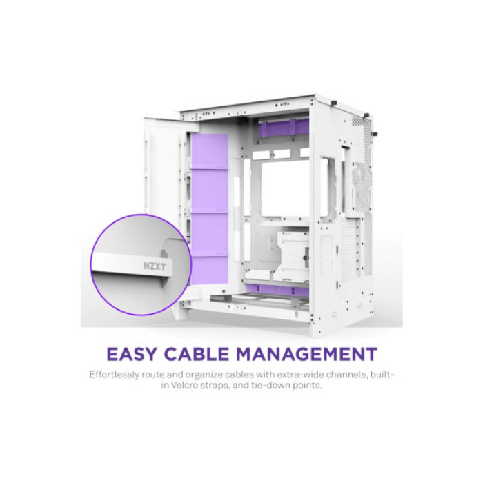 Корпус NZXT H9 Flow Dual-Chamber All White (CM-H92FW-01)