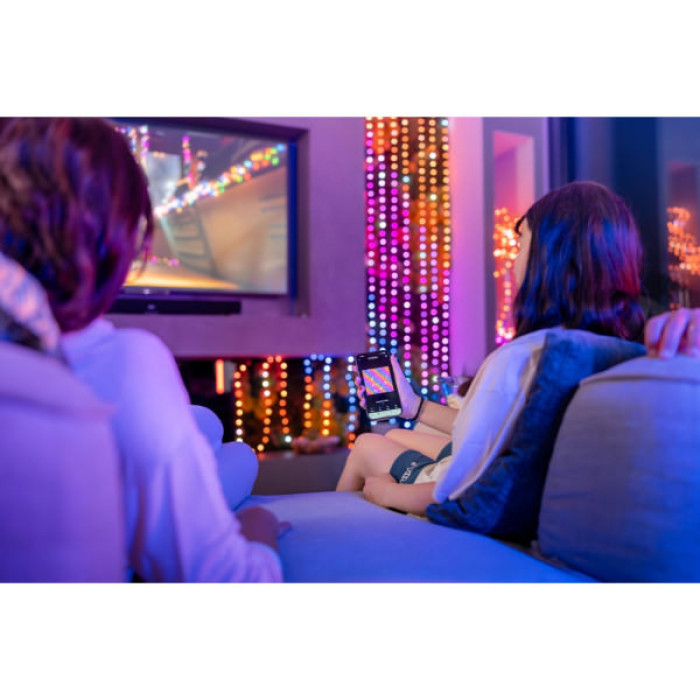 Гірлянда Twinkly Smart LED Strings USB 200 Pearl-shaped RGB LEDs, Green Wire, USB-C 12м (TWKP200RGB-G)