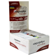 Серветки Acropolis A-90/07 microfiber 19*17см random color, поштучно (A90-07)