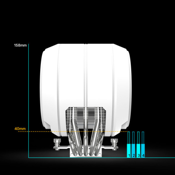 Кулер до процесора Zalman ZET5WHITE