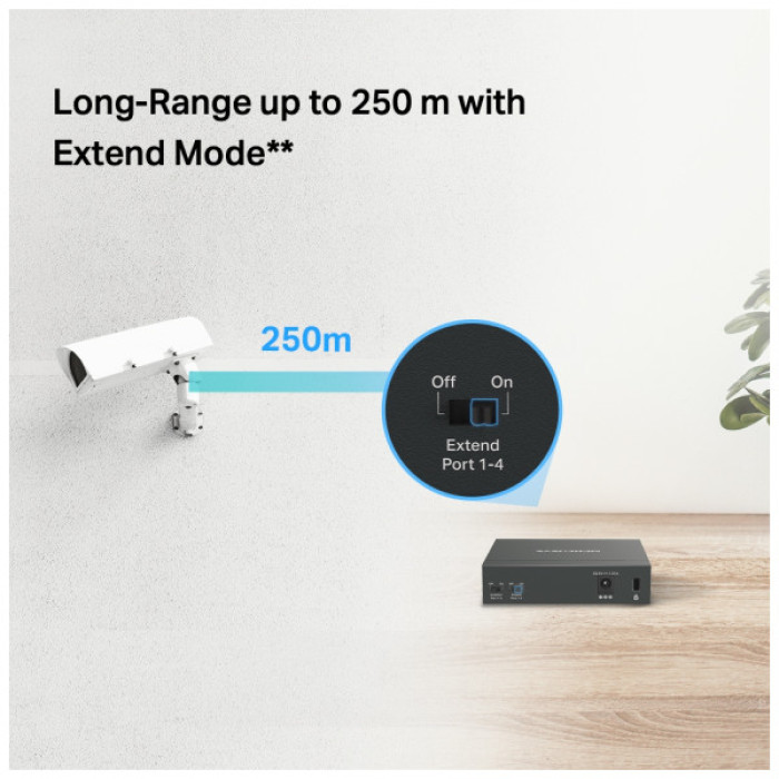 Комутатор мережевий Mercusys MS105GP