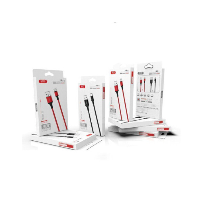 Дата кабель USB 2.0 AM to Micro 5P 2.0m 1.5A braided black XO (NB143-M2-BK)