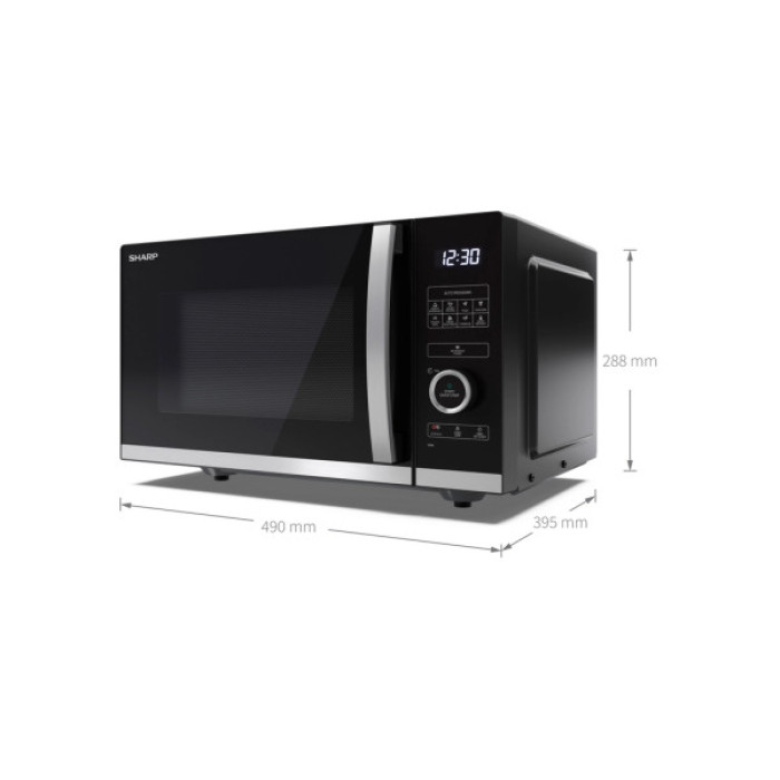 Мікрохвильова піч Sharp YC-QS254AE-B