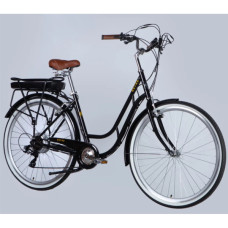 Електровелосипед Dorozhnik 28" eRETRO Vbr FR рама-19" 36B 13А*г 500Вт 2026 чорний (ELB-D-28-113)