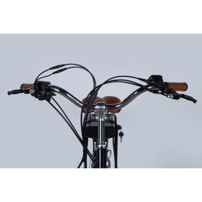 Електровелосипед Dorozhnik 28" eRETRO Vbr FR рама-19" 36B 13А*г 500Вт 2026 чорний (ELB-D-28-113)