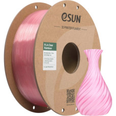 Пластик для 3D-принтера eSUN PLA Clear Rainbow 1,75mm 1kg PINK-Crystal (PLA-CLRB175O-CP1P1)