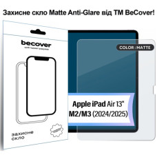 Скло захисне BeCover Matte Anti-Glare Apple iPad Air 13" M2/M3 (2024/2025) (713706)