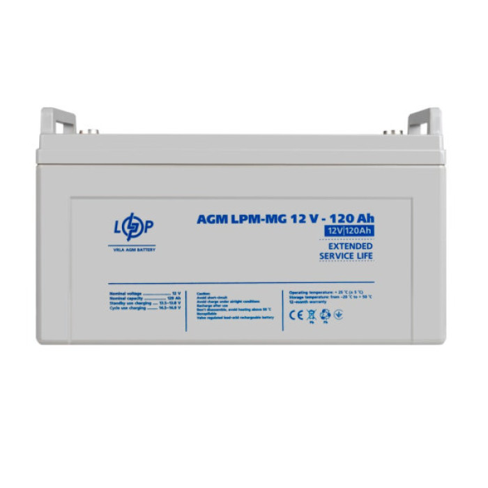 Батарея до ДБЖ LogicPower LPM MG 12В 120 Ач (3876)