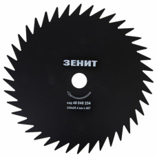 Ніж для тримера Зеніт до садового тримера 255х25.4 мм 40 зубців (40040254)