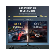 Кабель мультимедійний DisplayPort M to DisplayPort M 1.0m 4K60Hz black Vention (HAKBF)