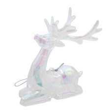 Прикраса декоративна Chomik Олень, пластик, перламутр, 8х9 см (5900779895881)