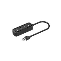 Концентратор Vention USB 2.0 to 4xUSB 2.0 0.15m black (VAS-J43-B015)
