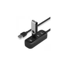 Концентратор Vention USB 2.0 to 4xUSB 2.0 0.15m black (VAS-J43-B015)