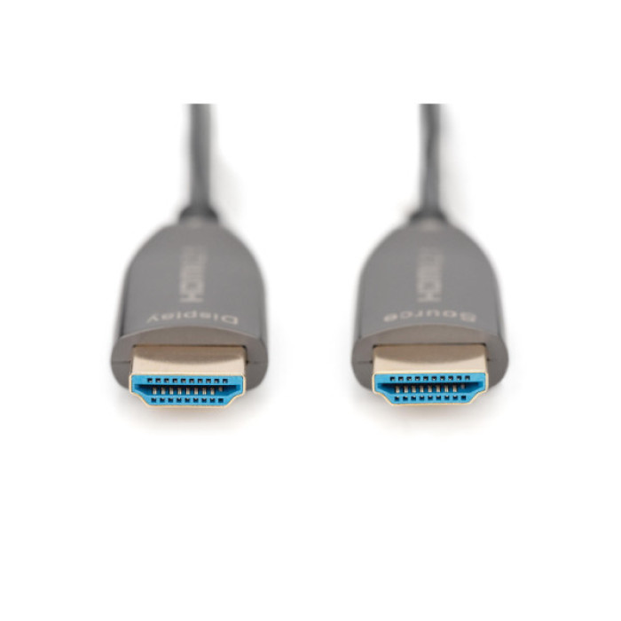 Кабель мультимедійний HDMI M to HDMI M 10m 8K AOC hybrid-fiber black Digitus (AK-330126-100-S)