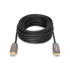 Кабель мультимедійний HDMI M to HDMI M 10m 8K AOC hybrid-fiber black Digitus (AK-330126-100-S)