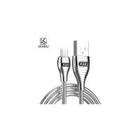 Дата кабель USB 2.0 AM to Micro 5P 1.0m 2.8A silver iKAKU (YT-iK/AL-MS)