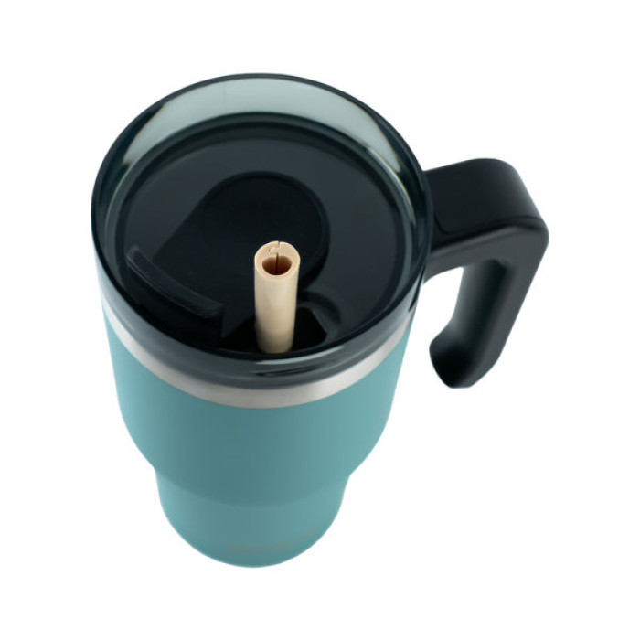 Термокружка Kite з ручкою 600 мл зелена (K24-1207-3)