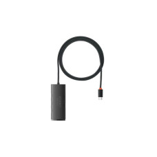 Концентратор Baseus USB-C to 4xUSB 3.0 1.0m black (WKQX030401)