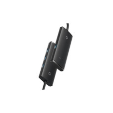 Концентратор Baseus USB-C to 4xUSB 3.0 1.0m black (WKQX030401)