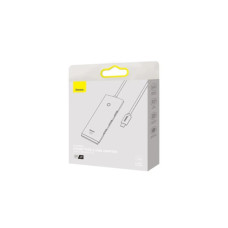 Концентратор Baseus USB-C to 4xUSB 3.0 1.0m black (WKQX030401)