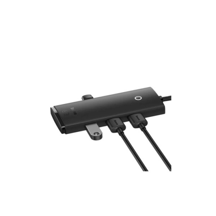 Концентратор Baseus USB-C to 4xUSB 3.0 1.0m black (WKQX030401)
