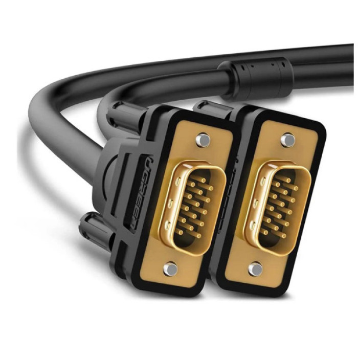 Кабель мультимедійний VGA M to VGA M 2.0m VG101 black Ugreen (11646)
